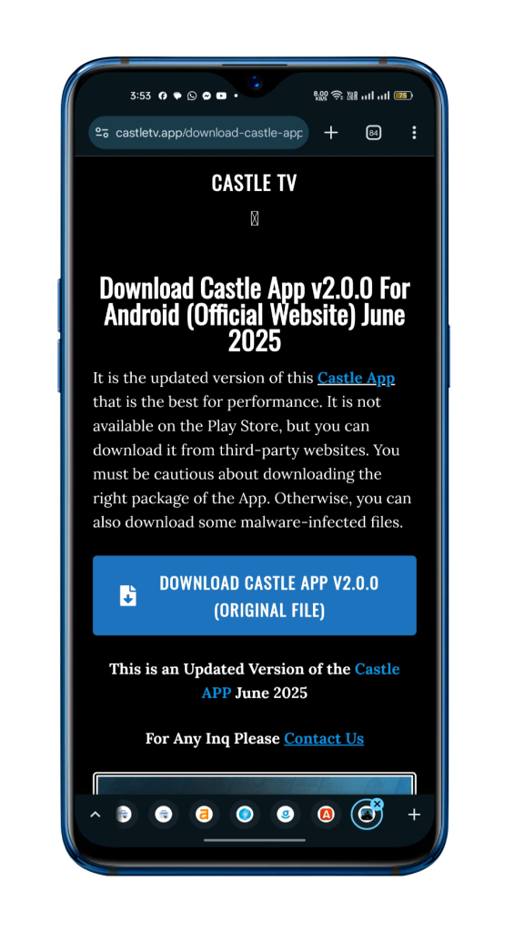 Download and Install Castle App