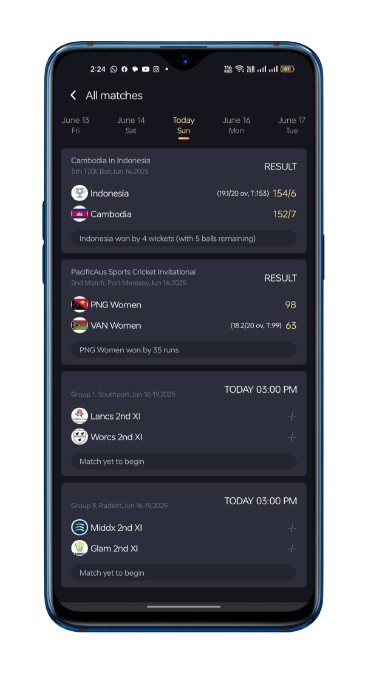 Real-Time Match Notifications